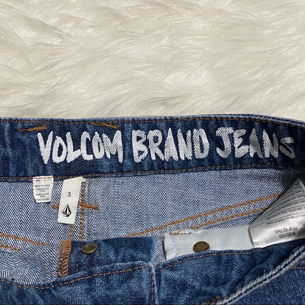 VOLCOM BRAND Denim Jean Mini Skirt - Picture 3 of 6